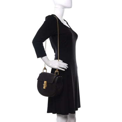 Chloe Grained Lambskin Drew Shoulder Bag Black 2 of 12