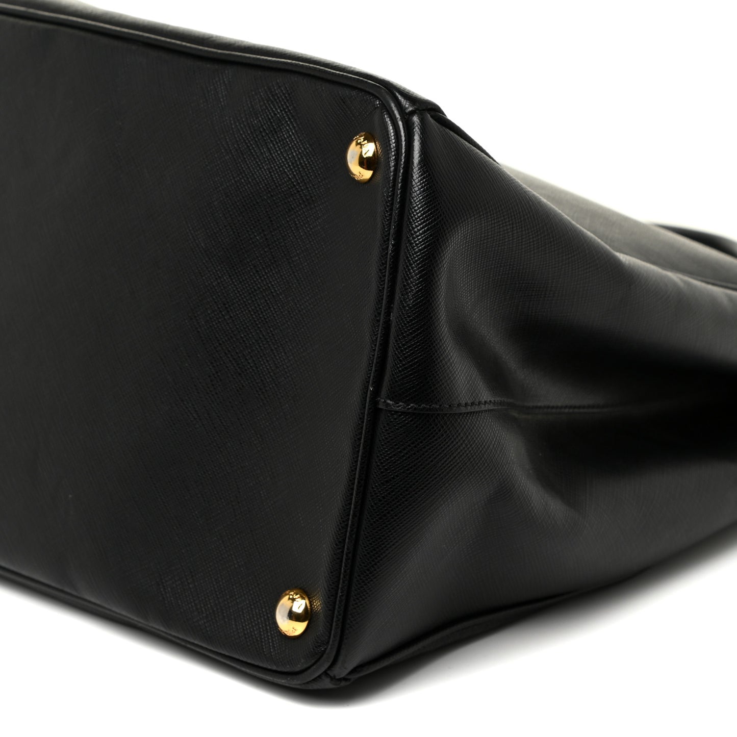 Saffiano Large Galleria Double Zip Tote Black