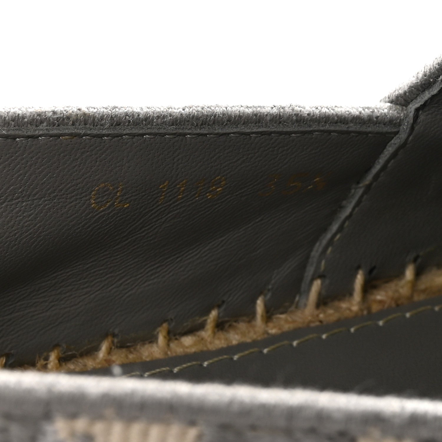 Christian Dior Oblique Embroidered Granville 15mm Espadrilles 35.5 Grey Stone 9 of 10