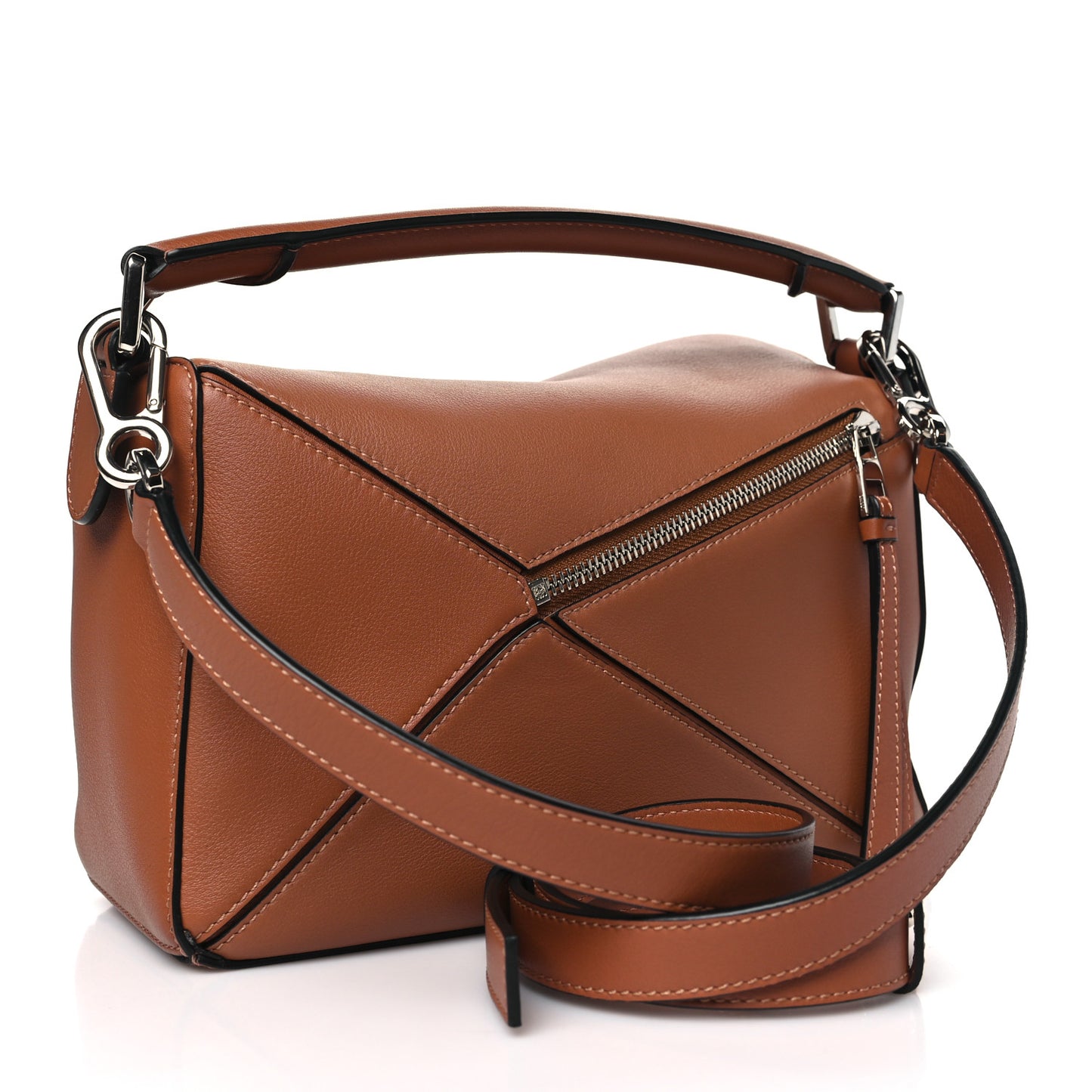 Calfskin Small Puzzle Bag Tan