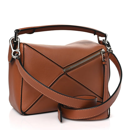 Loewe Calfskin Small Puzzle Bag Tan 3 of 9
