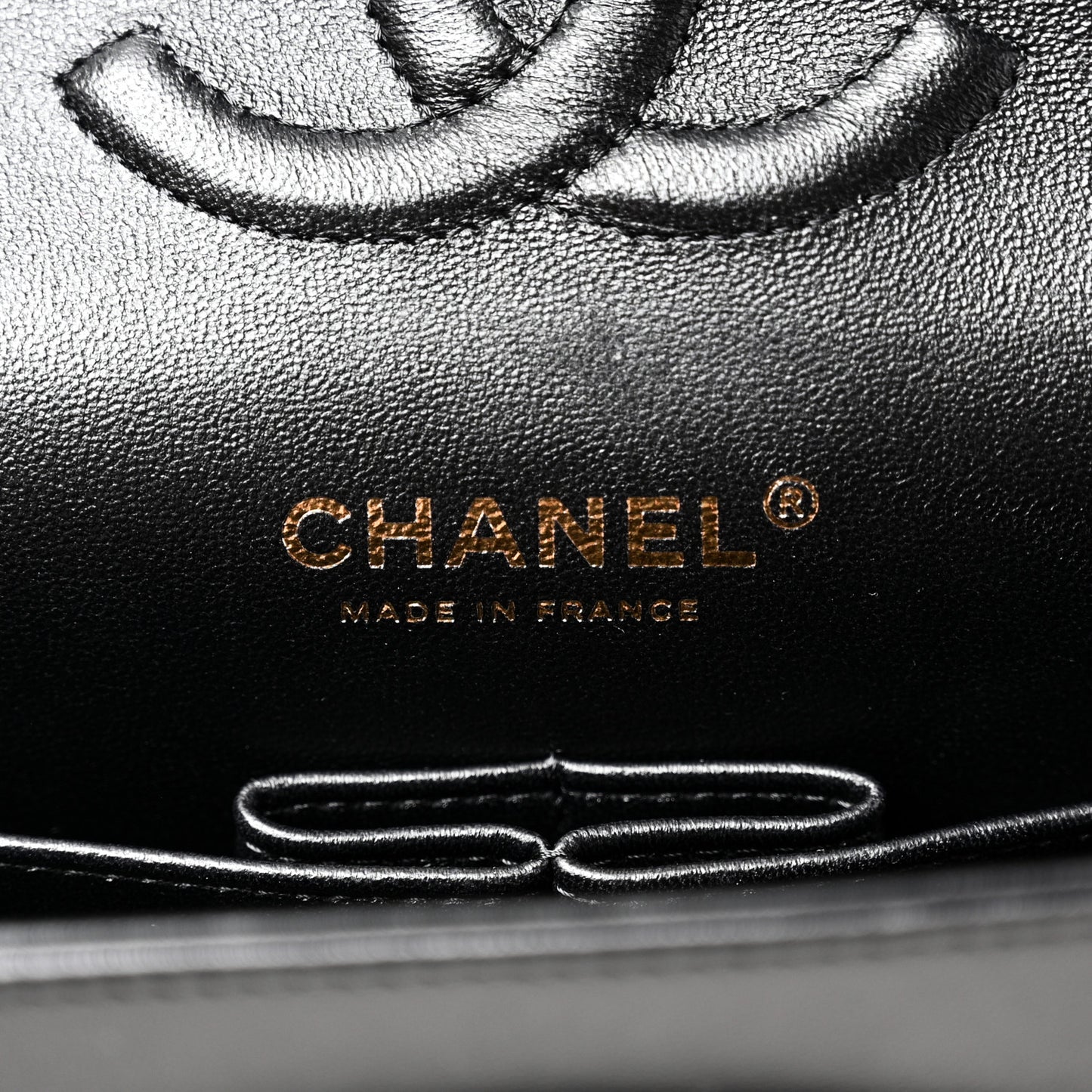 Lambskin Quilted Medium Hollywood Charms Double Flap Black