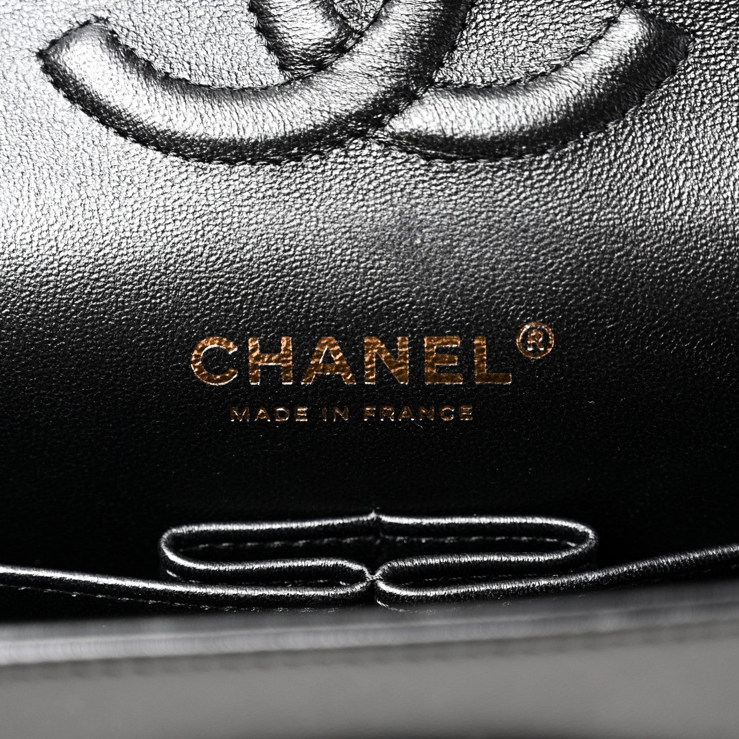 Chanel Lambskin Quilted Medium Hollywood Charms Double Flap Black 6 of 11
