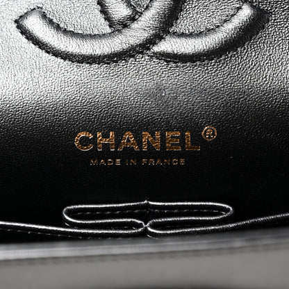Chanel Lambskin Quilted Medium Hollywood Charms Double Flap Black 6 of 11