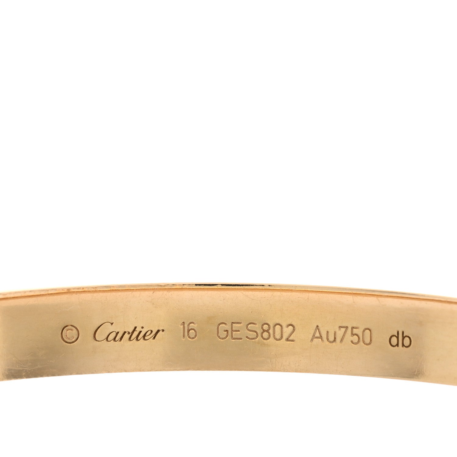 Cartier 18K Yellow Gold Love Bracelet 16 3 of 7