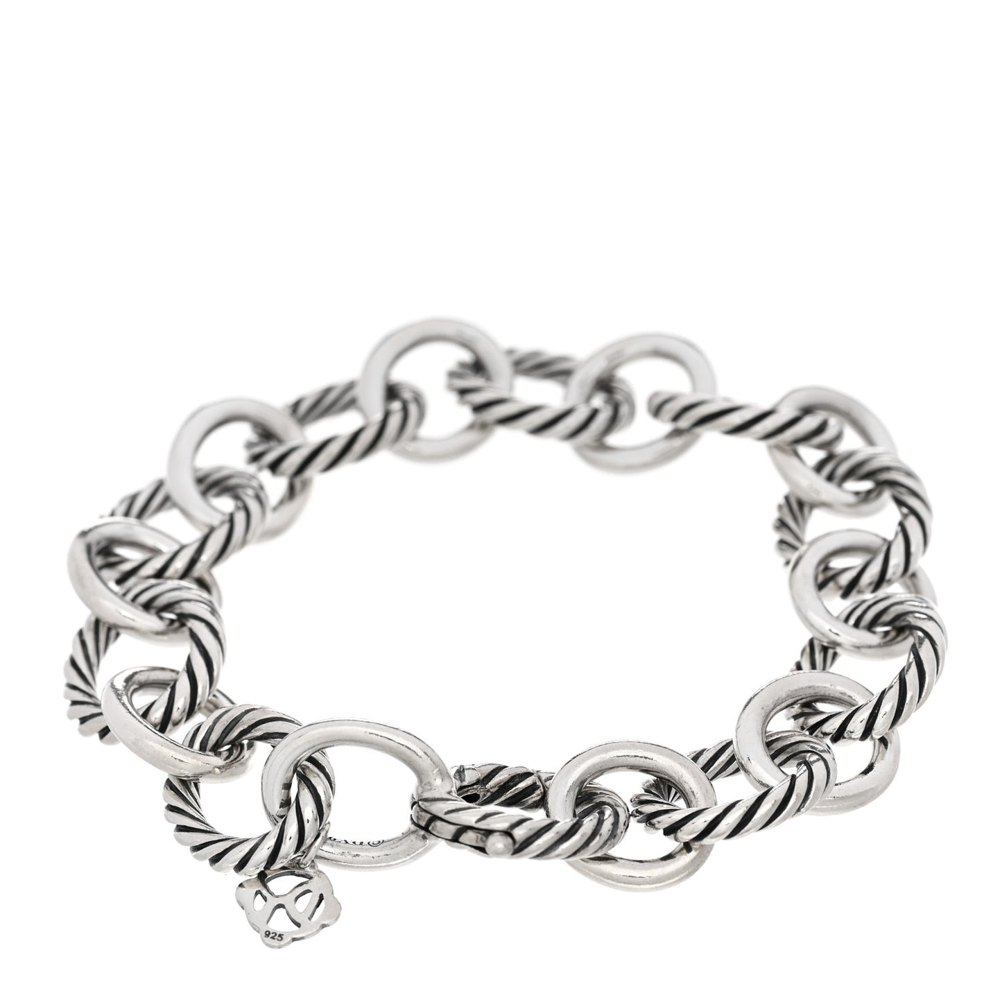 Sterling Silver 12mm Large Oval Link Bracelet