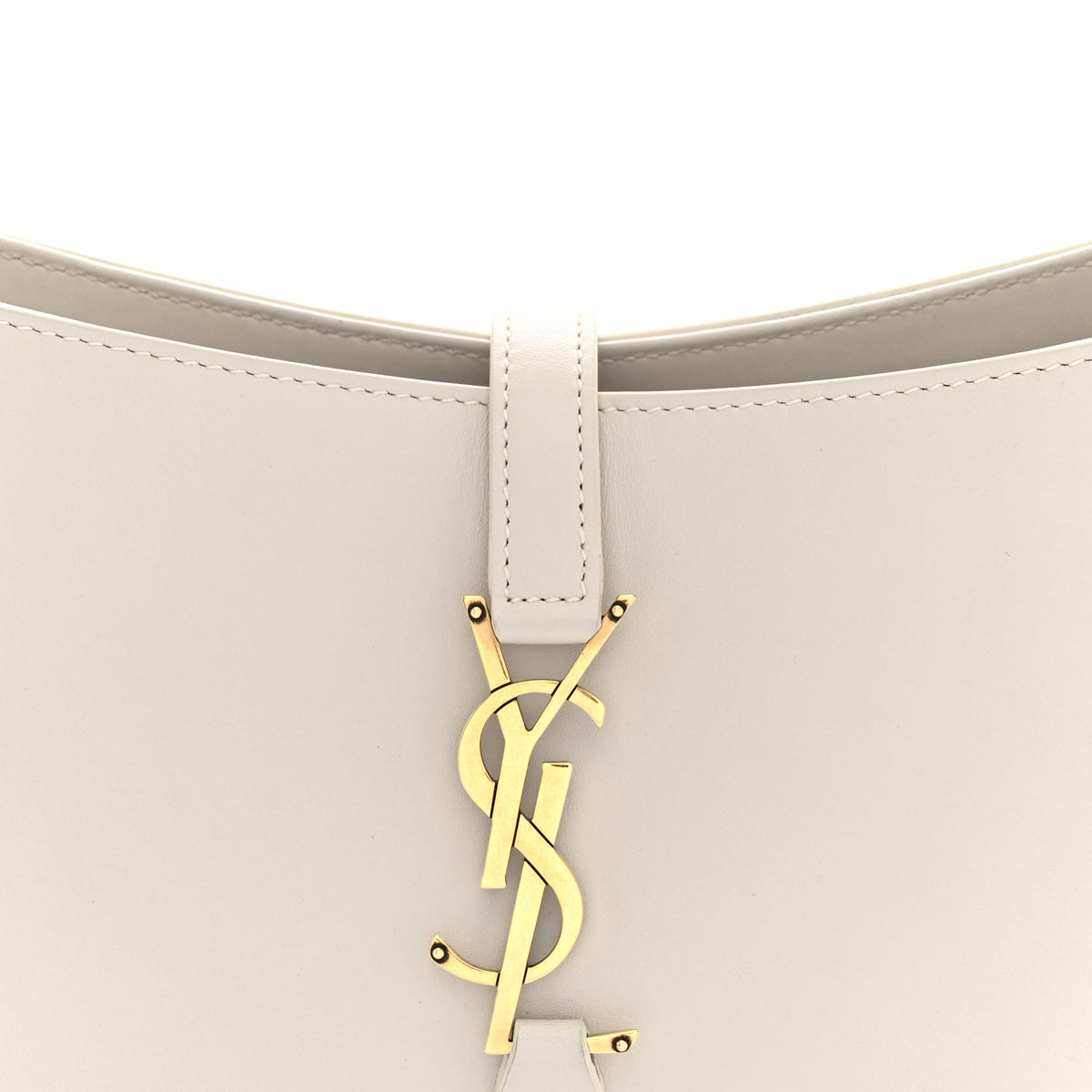 Saint Laurent Smooth Calfskin Le 5 A 7 Hobo Crema Soft 8 of 11