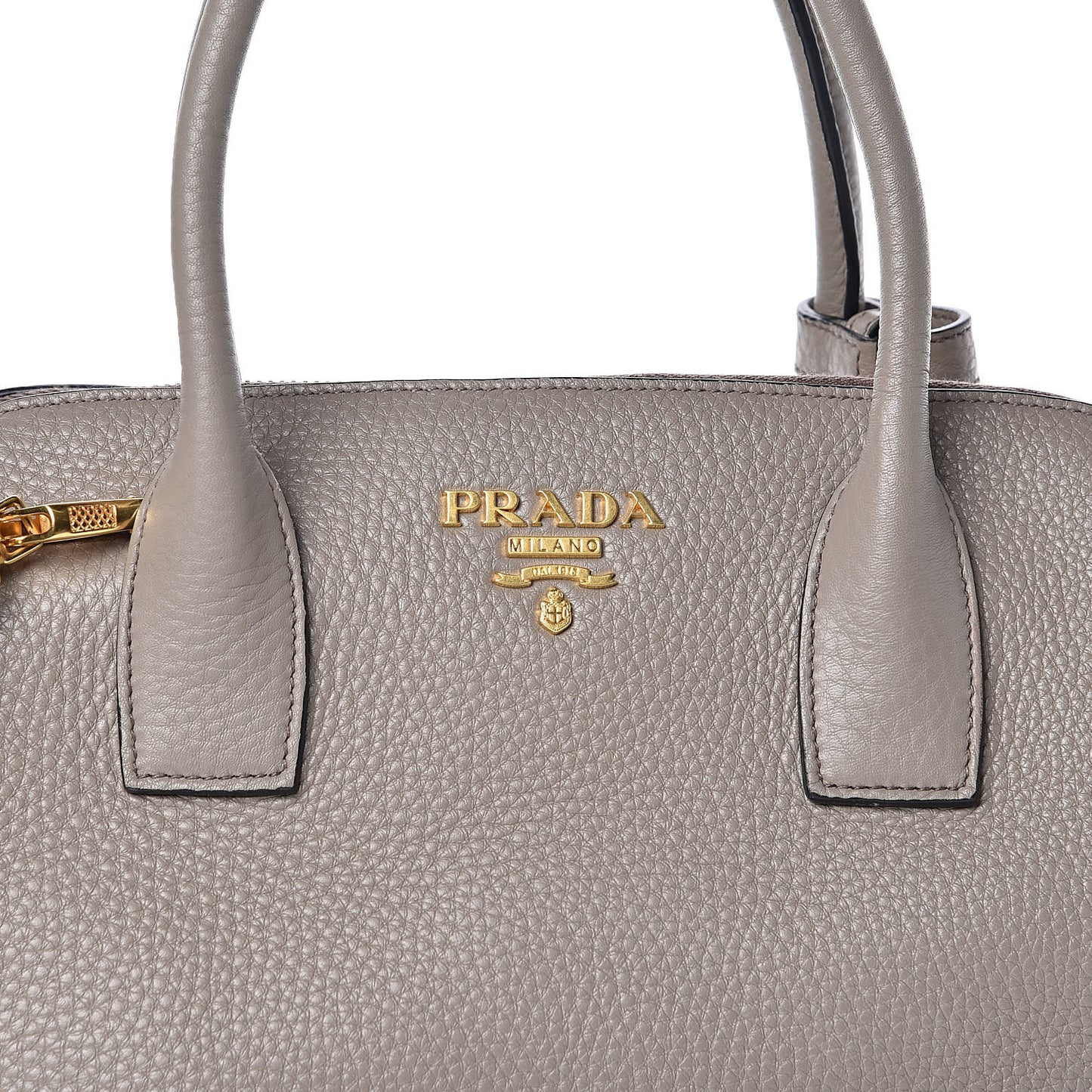 Vitello Daino Top Handle Dome Tote Argilla