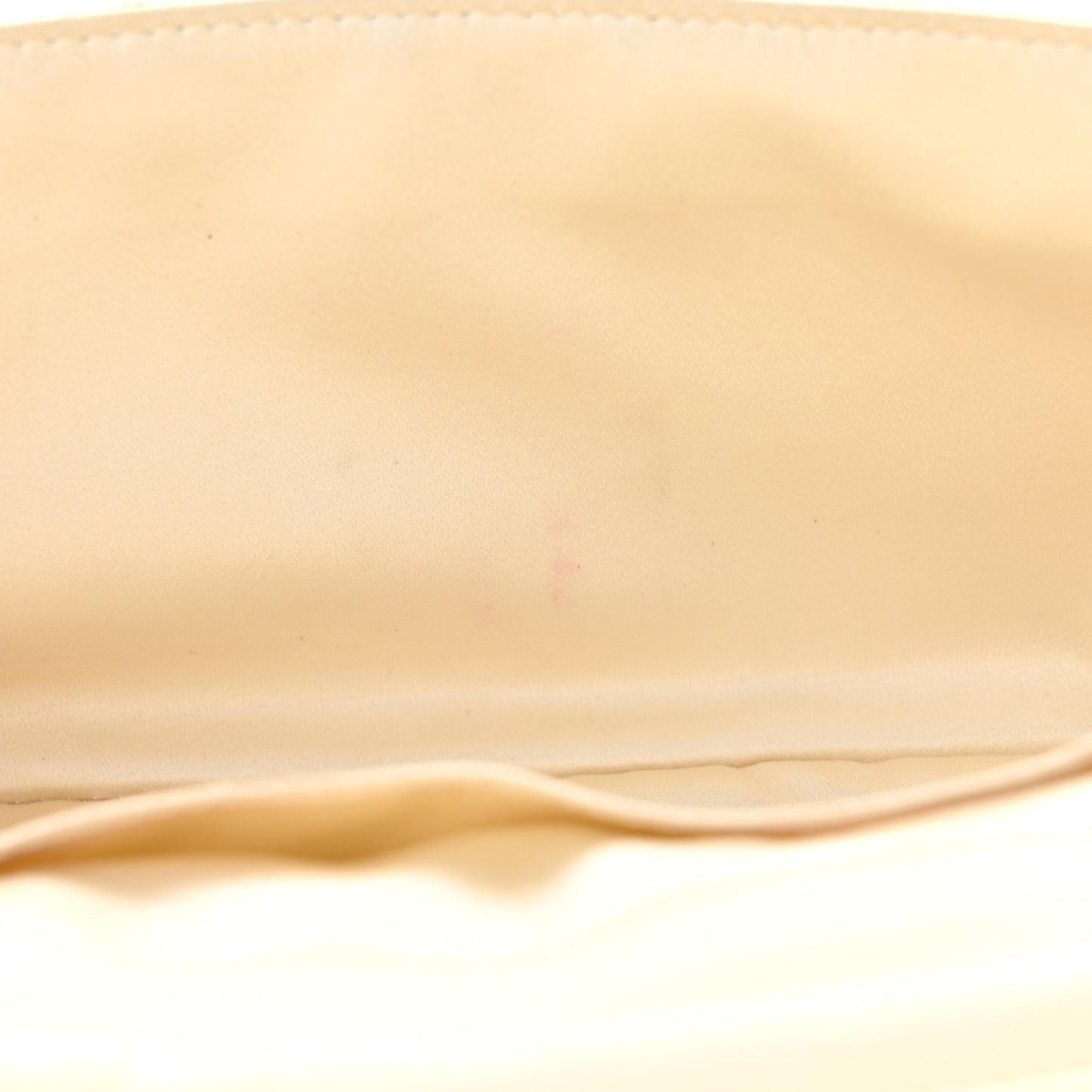 Lambskin Quilted Butterfly Chain Clutch White