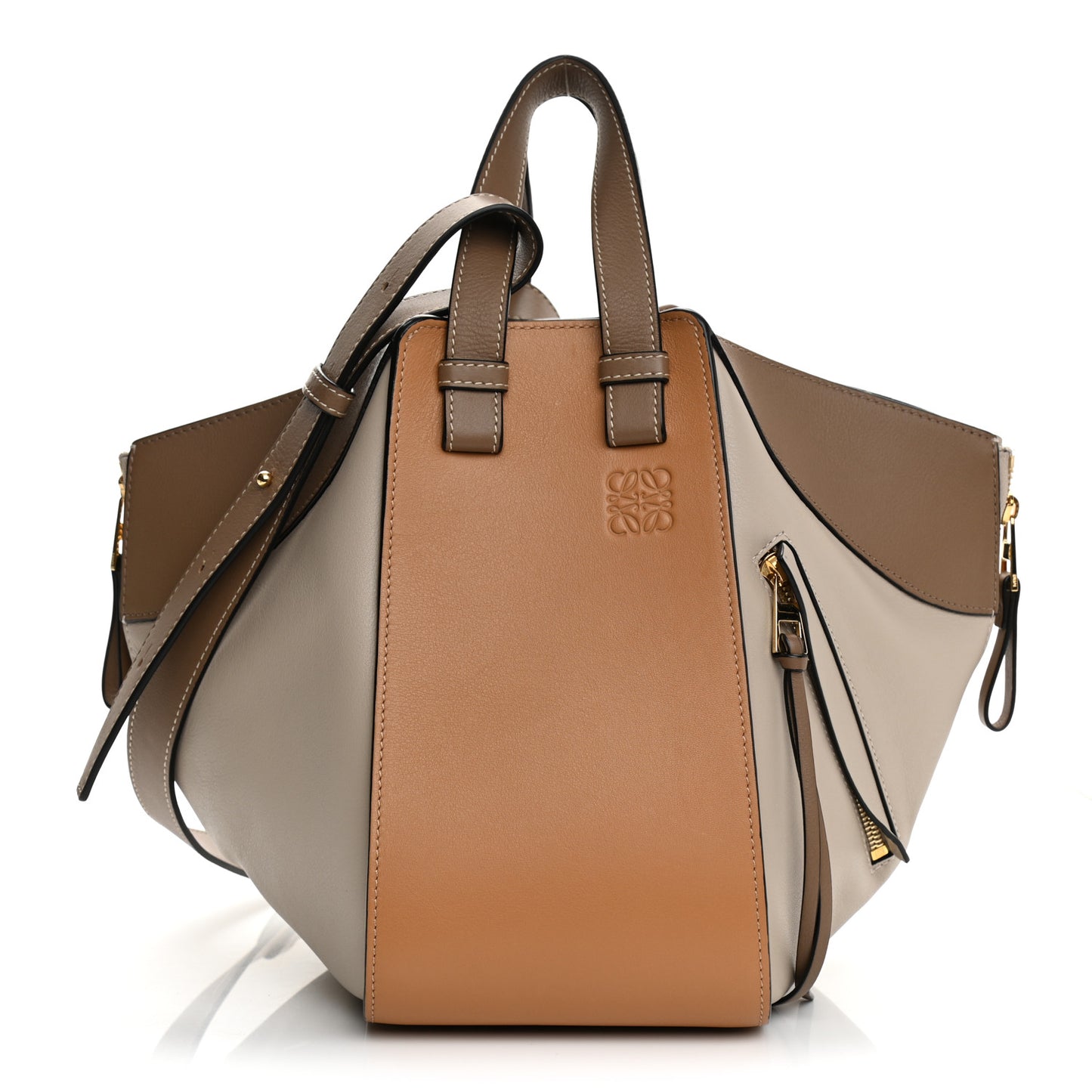 Calfskin Small Hammock Shoulder Bag Warm Desert Mink