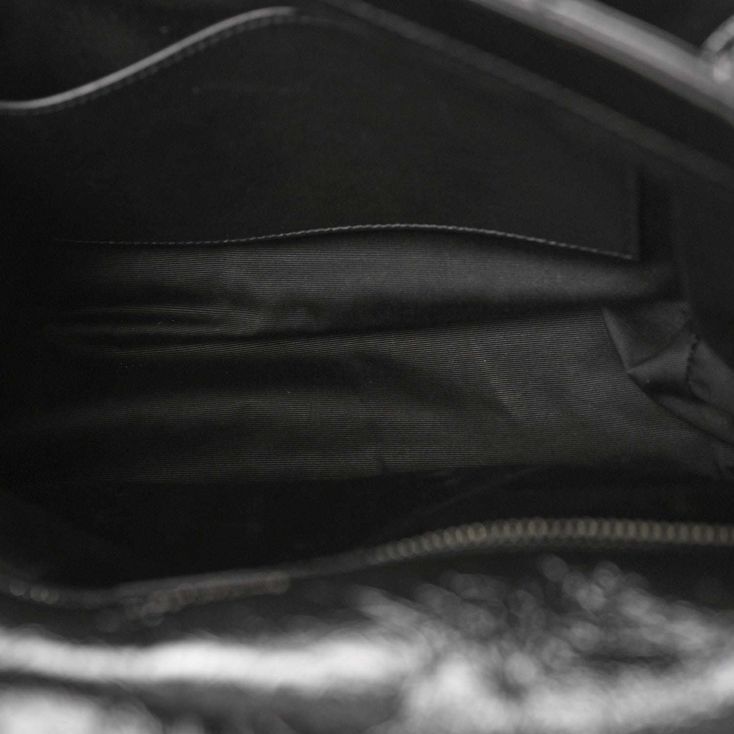 Saint Laurent Crinkled Calfskin Matelasse Monogram Large Niki Chain Satchel Black 5 of 9