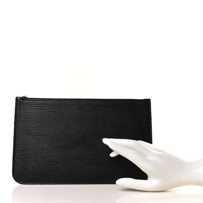 Louis Vuitton Epi Neverfull Pochette MM GM Black 2 of 6