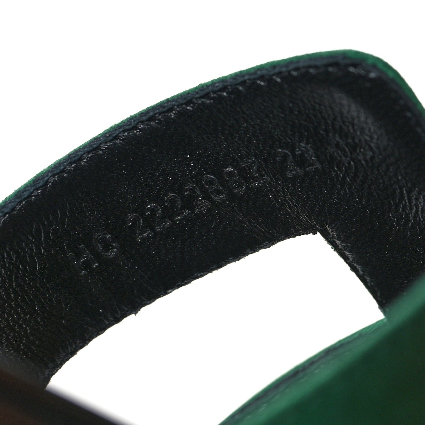 Suede Goatskin Oran Sandals 38 Vert Electrique