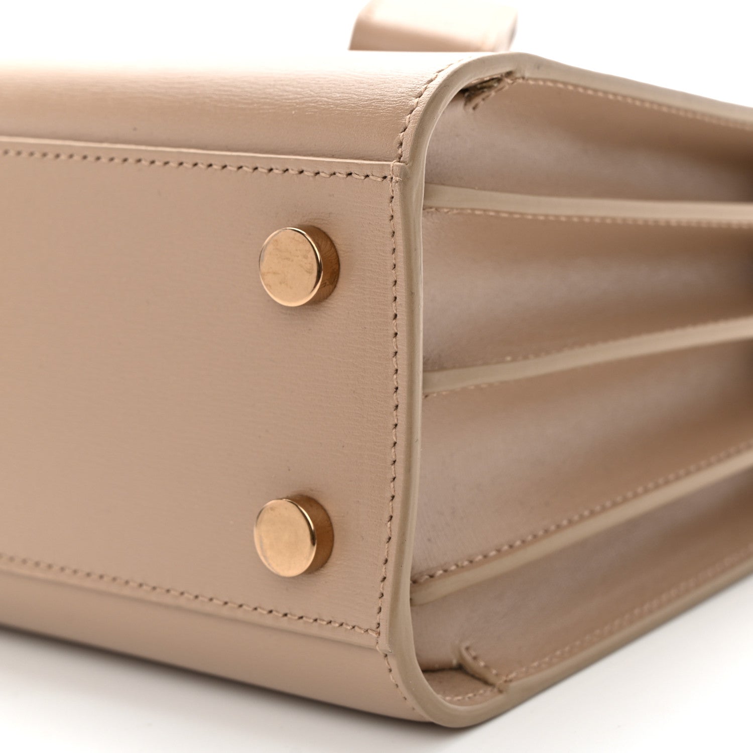 Saint Laurent Smooth Calfskin Nano Sac de Jour Dark Beige 10 of 12