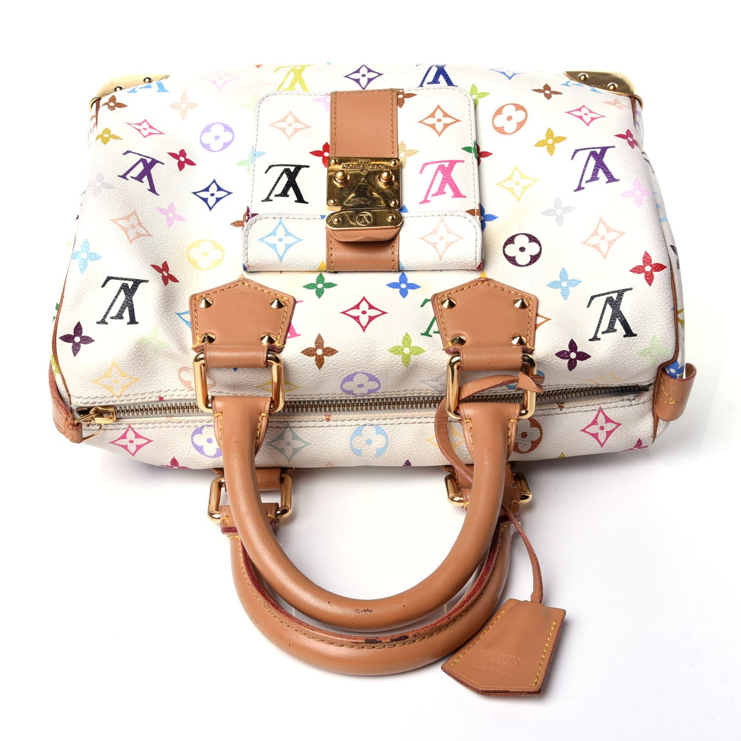 Monogram Multicolor Speedy 30 White