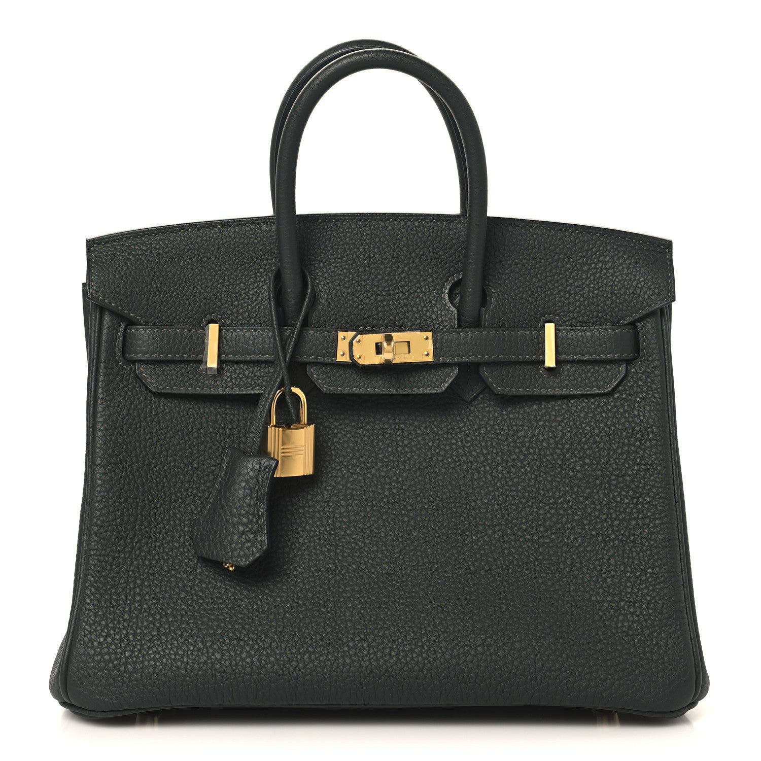 Hermes Togo Birkin 25 Vert Fonce 1 of 13