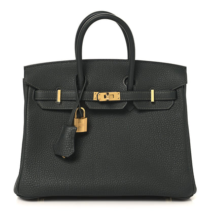 Hermes Togo Birkin 25 Vert Fonce 1 of 13