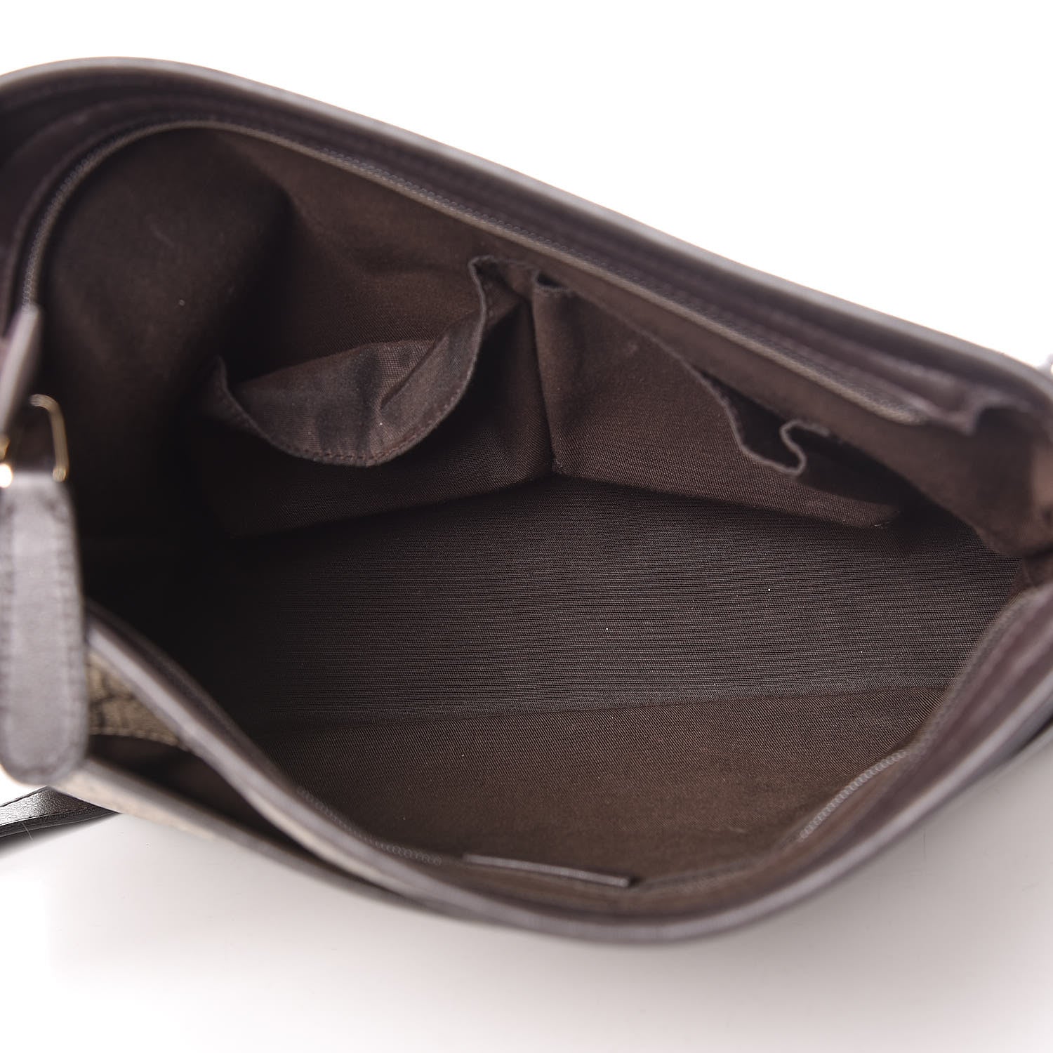 Gucci GG Plus Monogram Medium Flat Messenger Bag Dark Brown 5 of 13