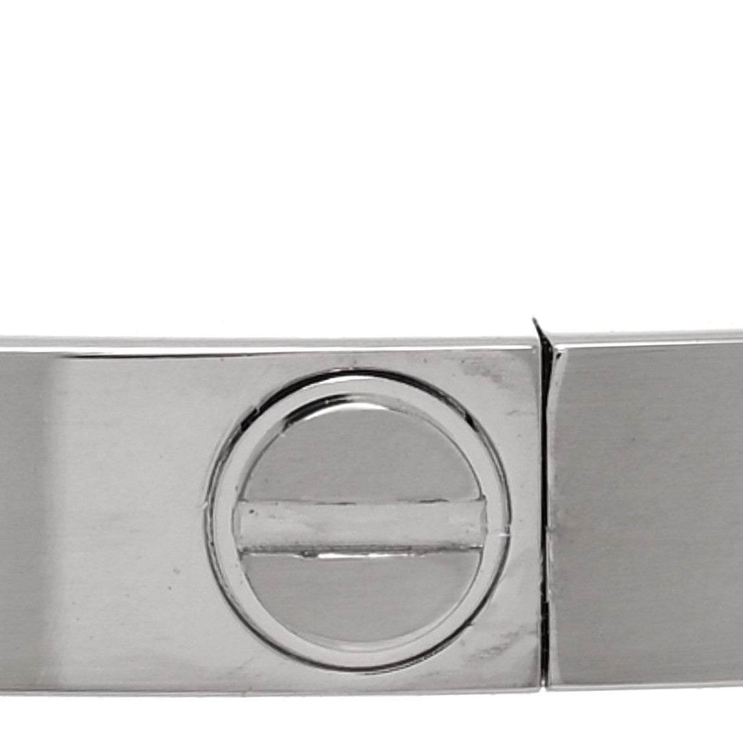 18K White Gold Small LOVE Bracelet 19