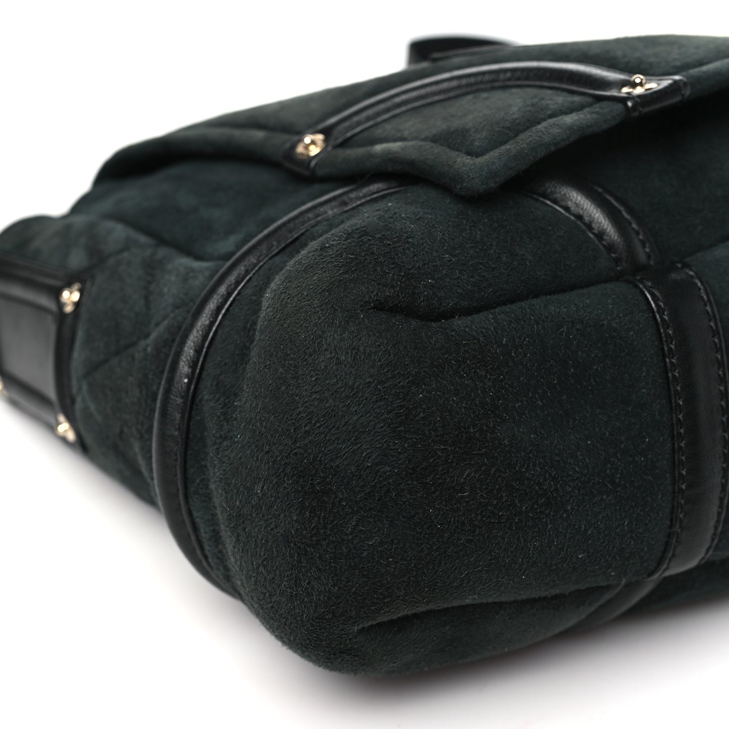 Suede Sparkling Winter Messenger Black