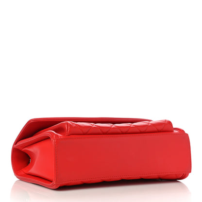 Chanel Lambskin Quilted Large Geometric Flap Red 4 of 12