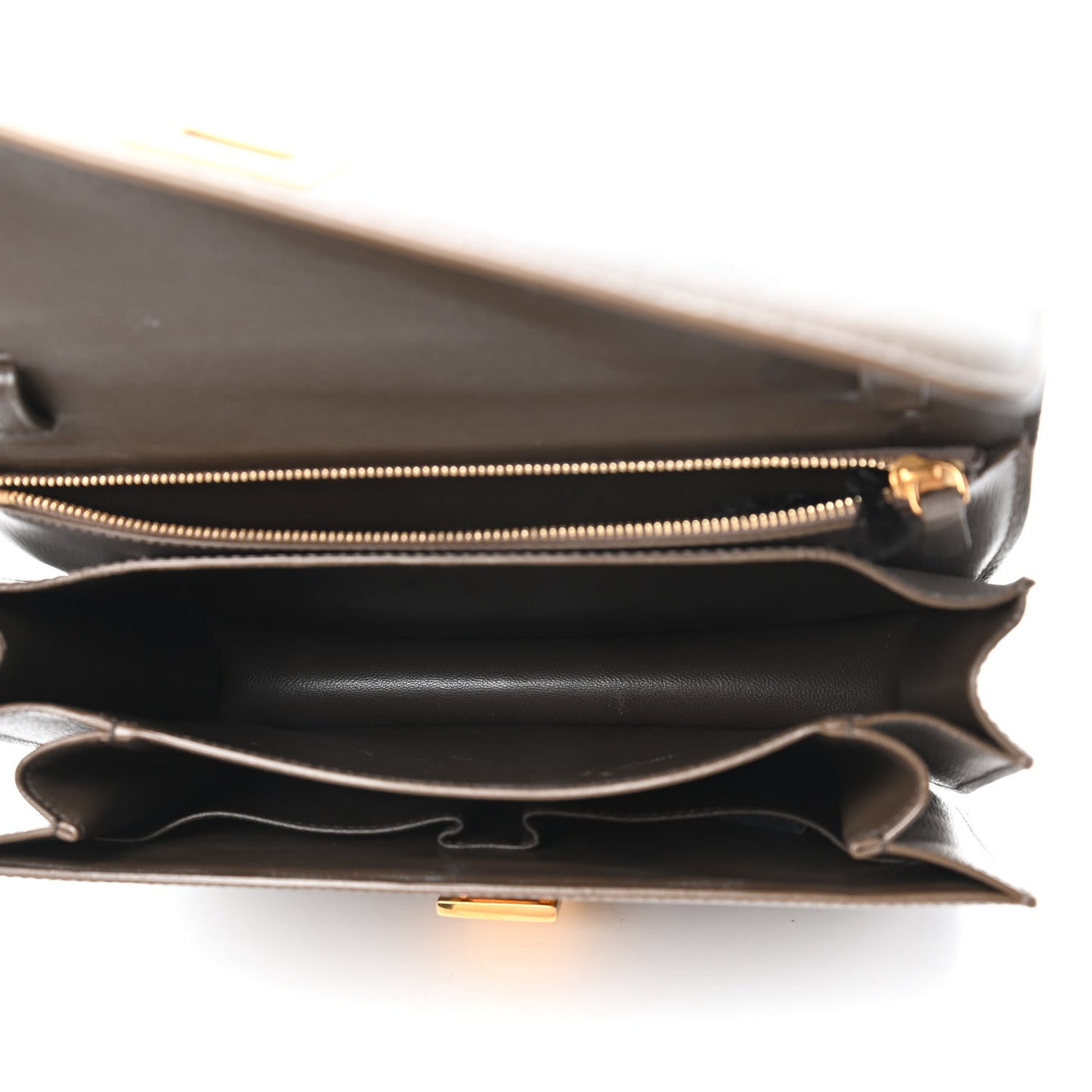 Liege Calfskin Medium Classic Box Flap Bag Souris