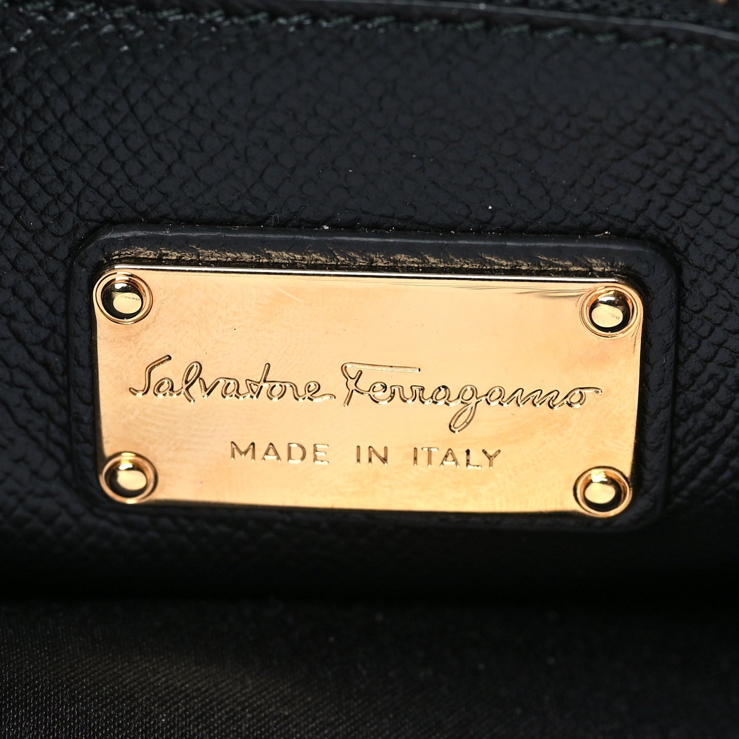 Hammered Calfskin Today Satchel Black