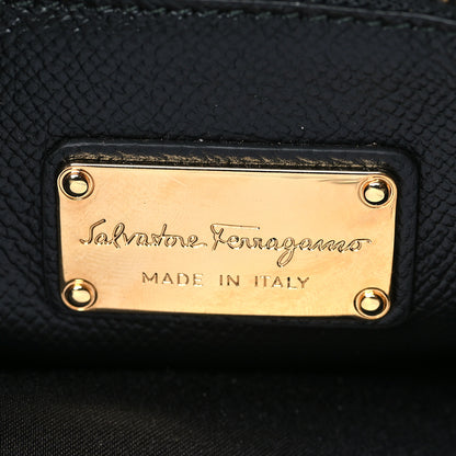 Salvatore Ferragamo Hammered Calfskin Today Satchel Black 6 of 10
