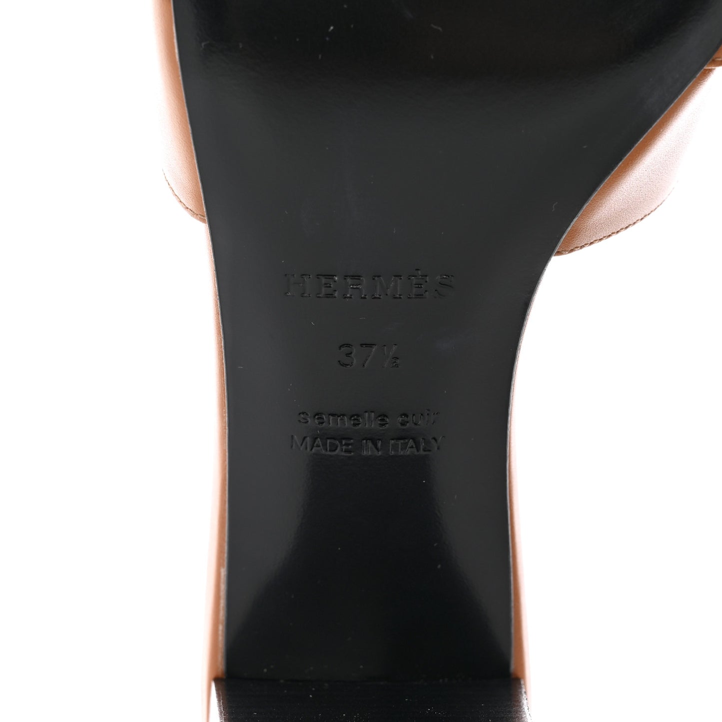 Calfskin Gigi 50 Sandals 37.5 Naturel