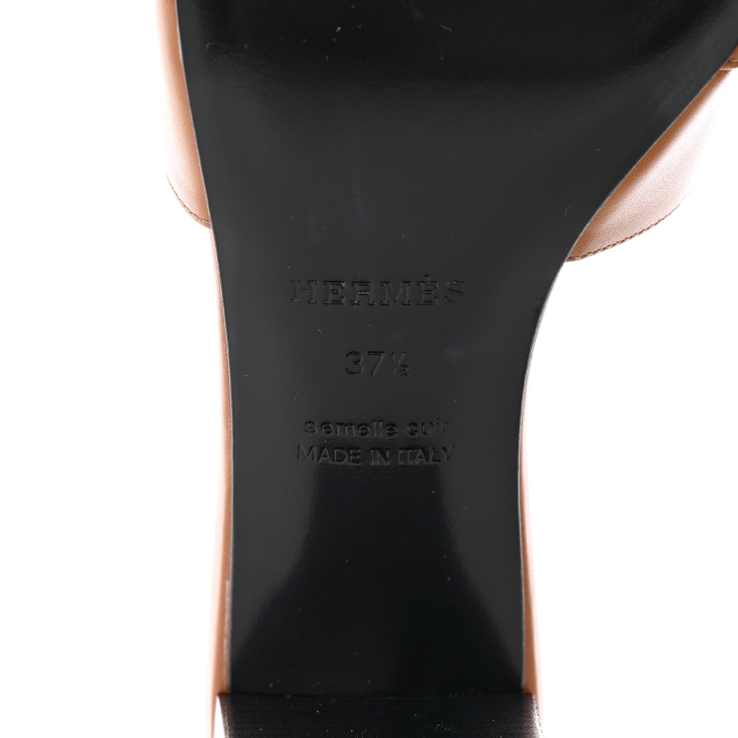 Hermes Calfskin Gigi 50 Sandals 37.5 Naturel 7 of 13