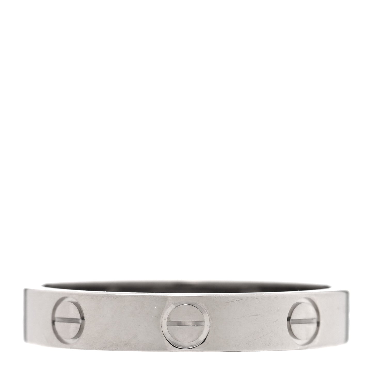18K White Gold 3.5mm LOVE Wedding Band Ring 57 8