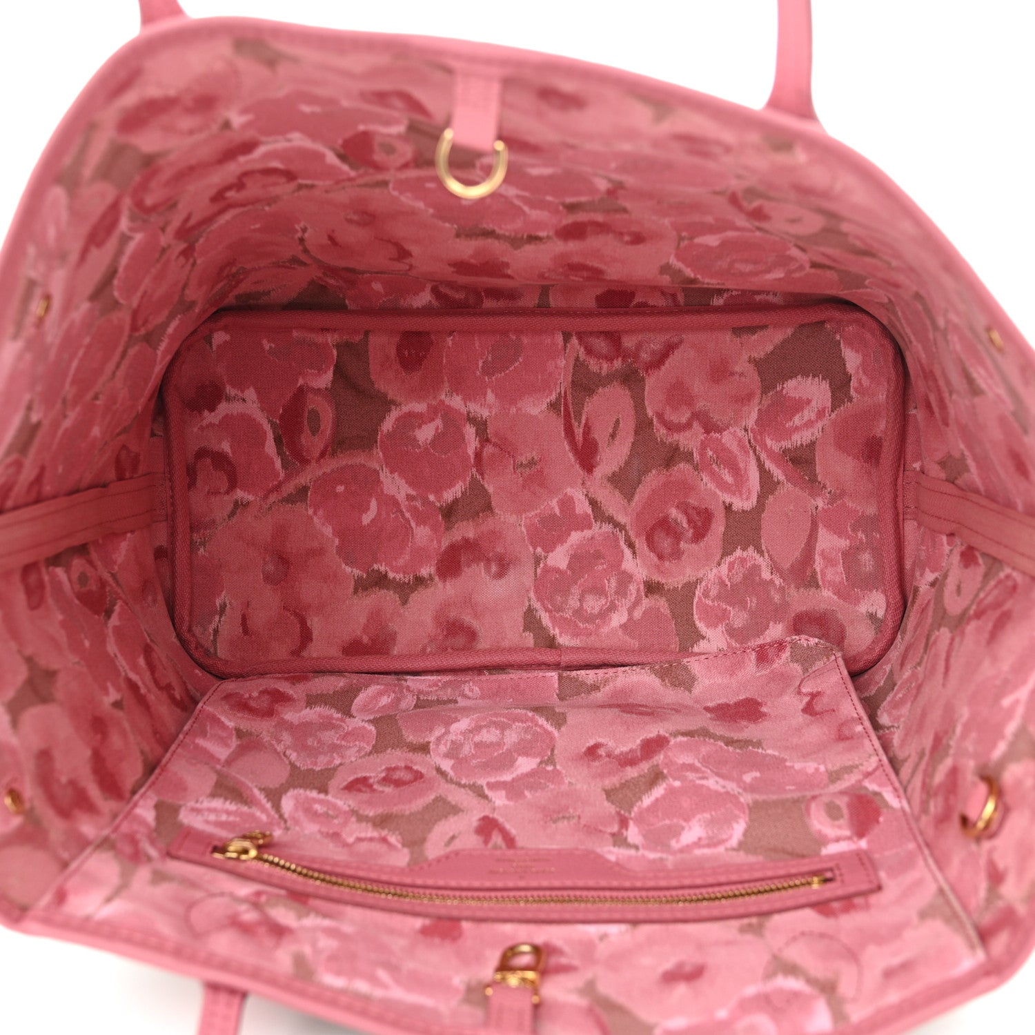 Louis Vuitton Monogram Articles de Voyage Ikat Neverfull MM Rose Velours 5 of 12