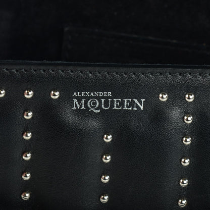 Alexander McQueen Calfskin Studded Mini Heroine Chain Satchel Black 6 of 9