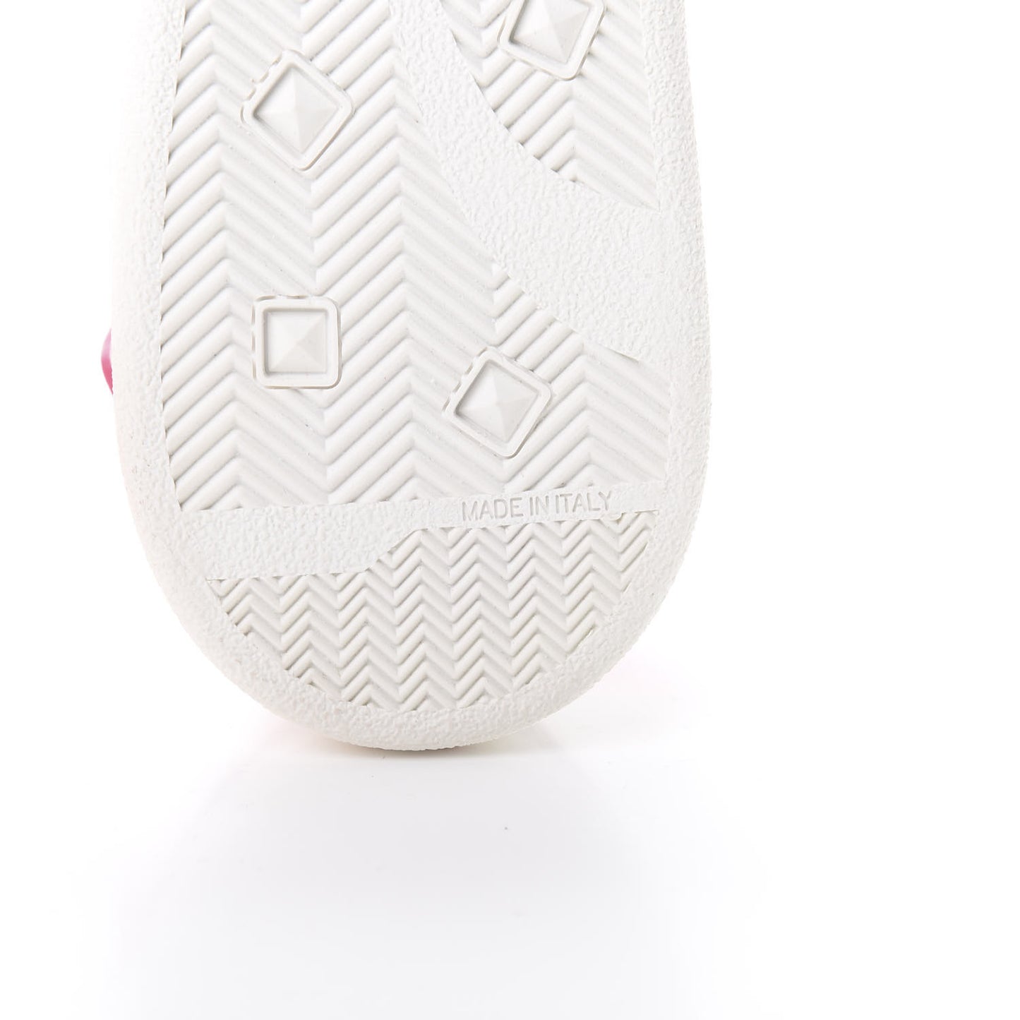 Calfskin Womens Backnet Sneakers 41 White Fuchsia