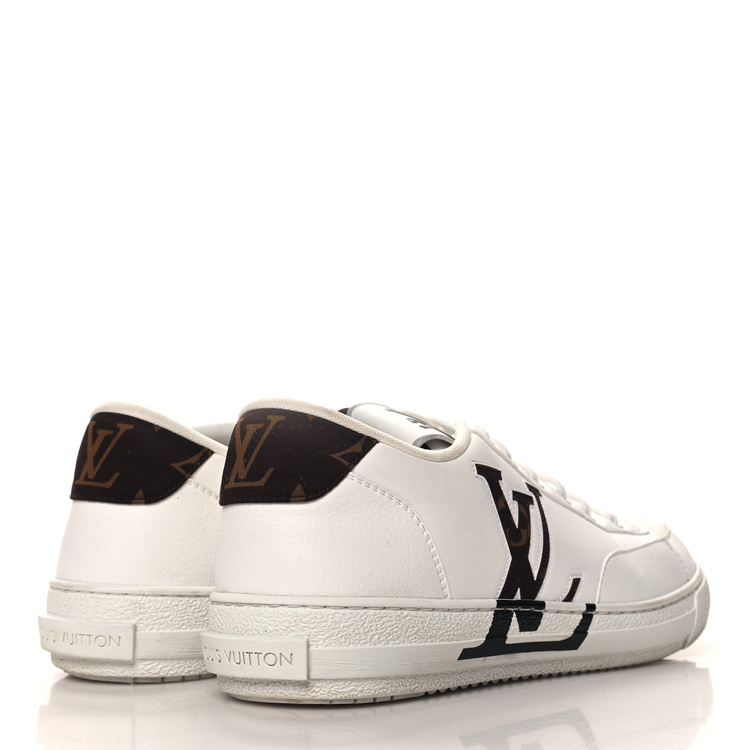Louis Vuitton Charlie Sneakers 39 White Cacoa Brown 3 of 8