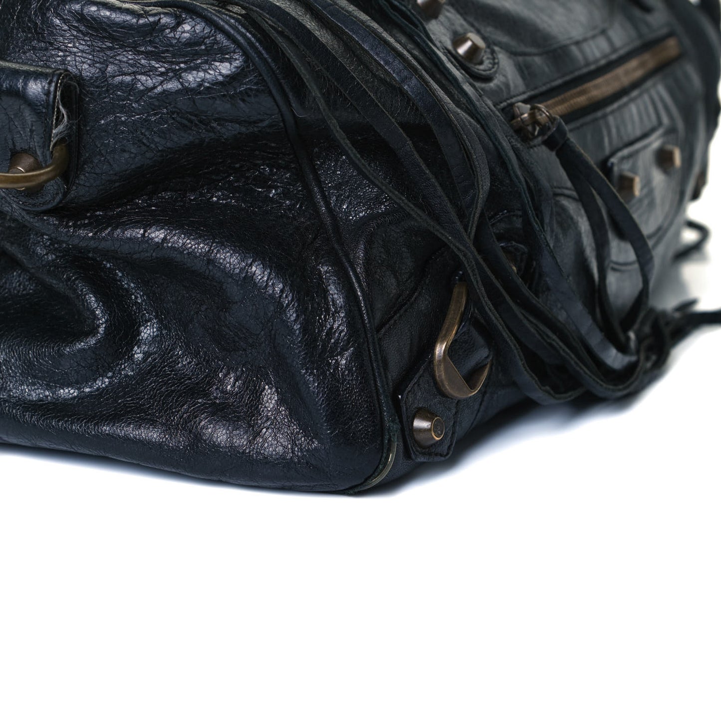 Agneau Classic Hardware Twiggy Black