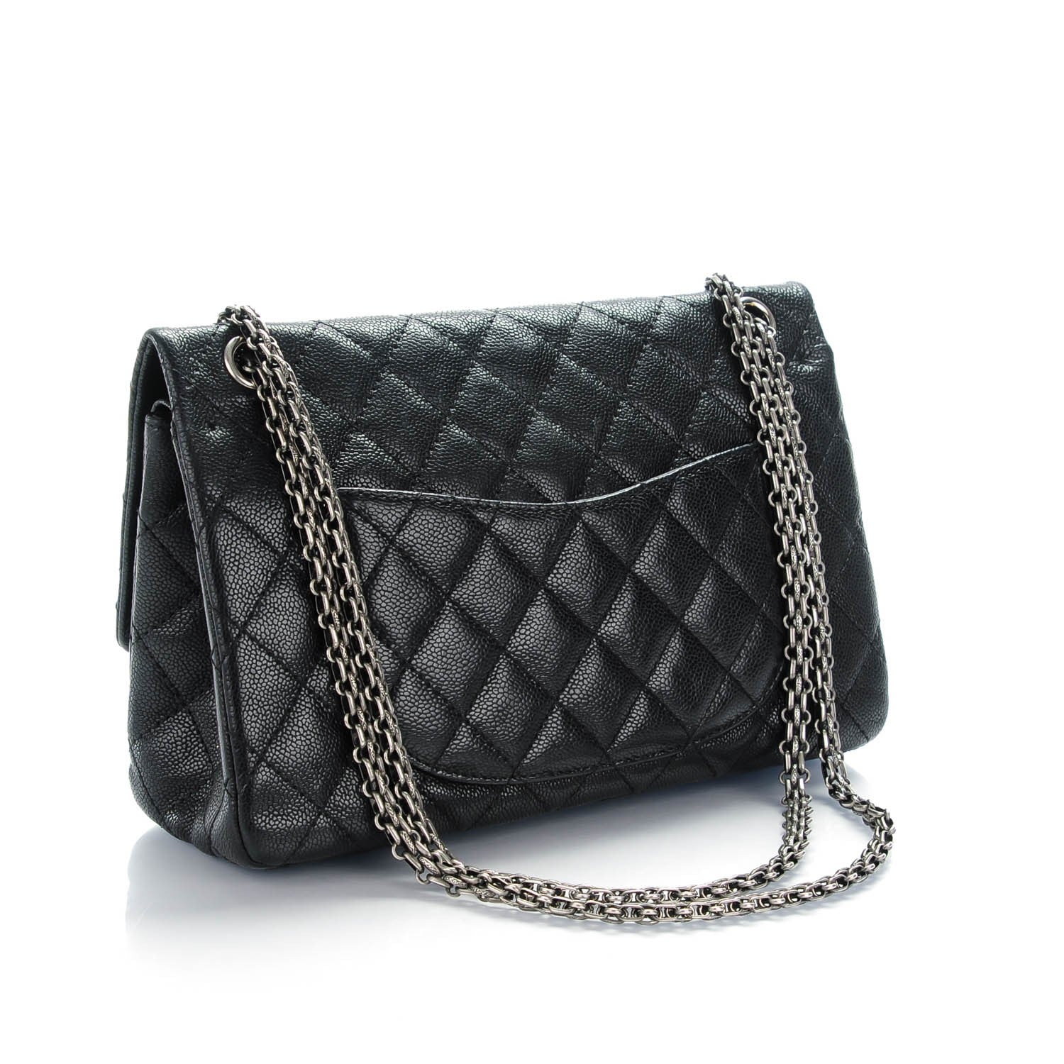 Chanel Caviar Quilted 2.55 Reissue 226 Flap Black 3 of 7