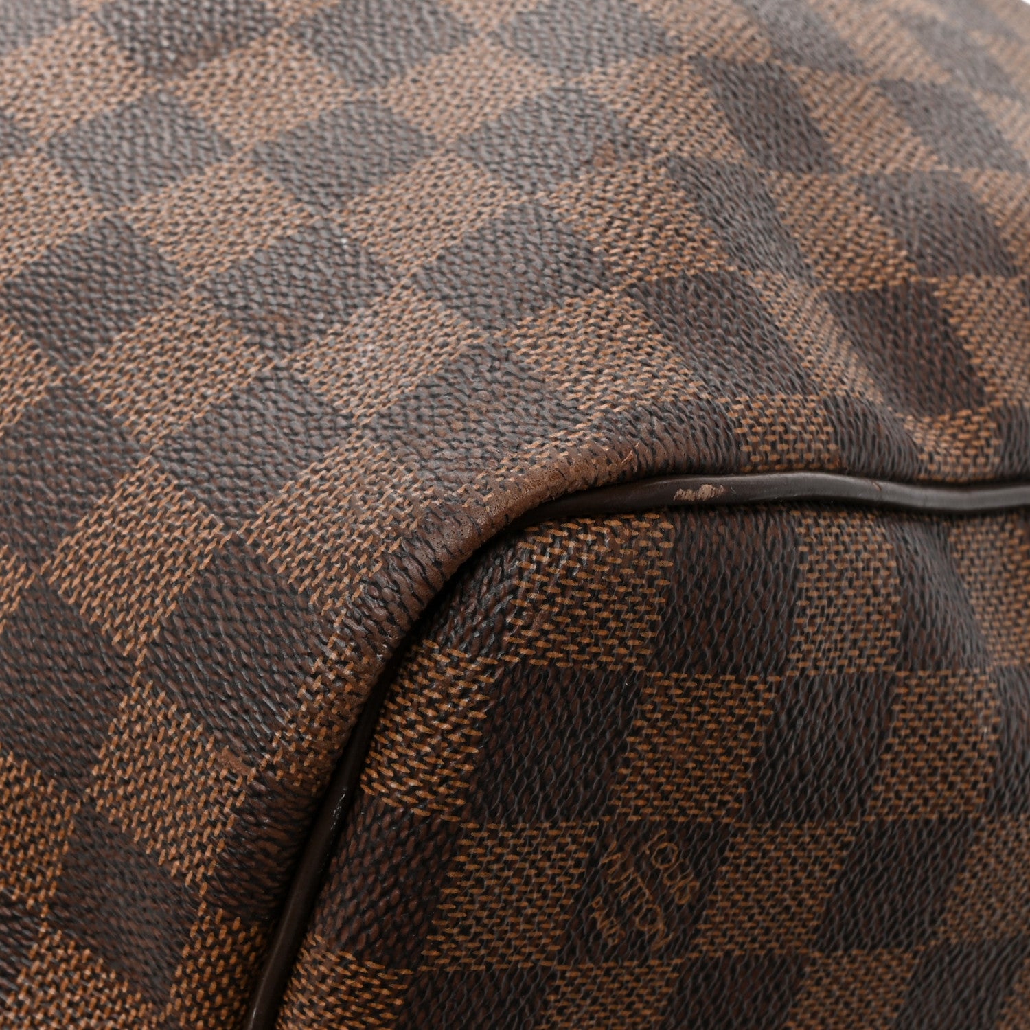 Louis Vuitton Damier Ebene Keepall Bandouliere 55 17 of 20