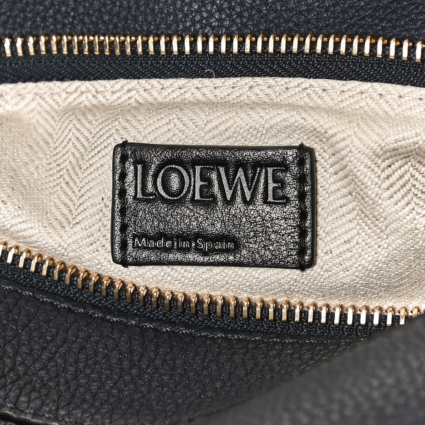 Calfskin Small Puzzle Bag Midnight Blue Black