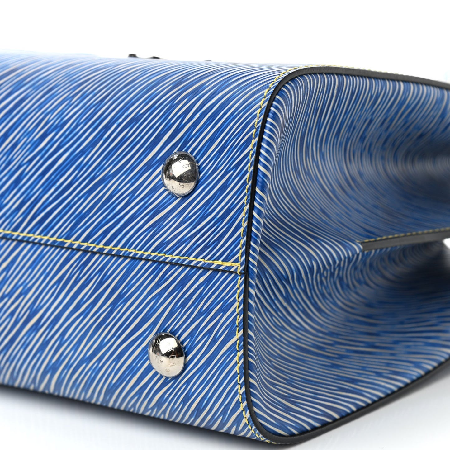 Epi Pins Twist Tote Denim Light