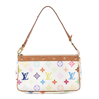 Louis Vuitton Monogram Multicolor Pochette Accessories White 1 of 14