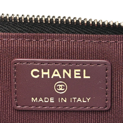 Chanel Caviar Quilted CC Zip Around Card Holder Black 6 of 9