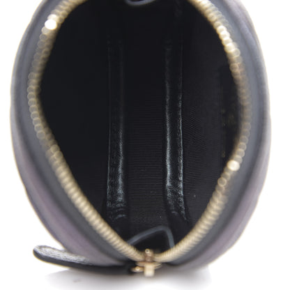 Chanel Iridescent Caviar Quilted Zip Around Classic Coin Purse Black 4 of 6