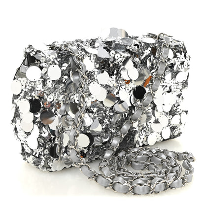 Chanel Sequin Mini Rectangular Flap Silver 3 of 11