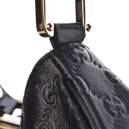Gucci Guccissima Large New Ladies Web Hobo Black 12 of 12