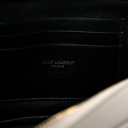 Saint Laurent Grain De Poudre Matelasse Monogram Mini Lou Camera Bag Crema Soft 6 of 10
