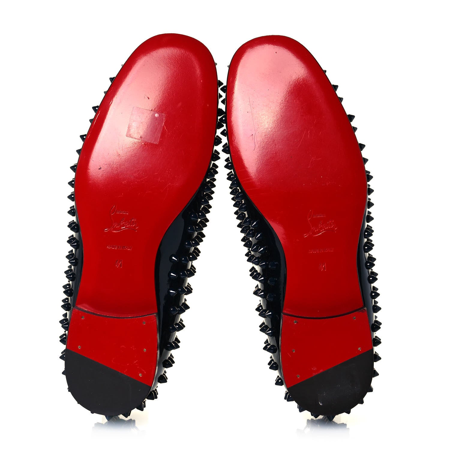Christian Louboutin Mens Calfskin Dandelion Spikes Flat Loafers 41 Turquin 5 of 7