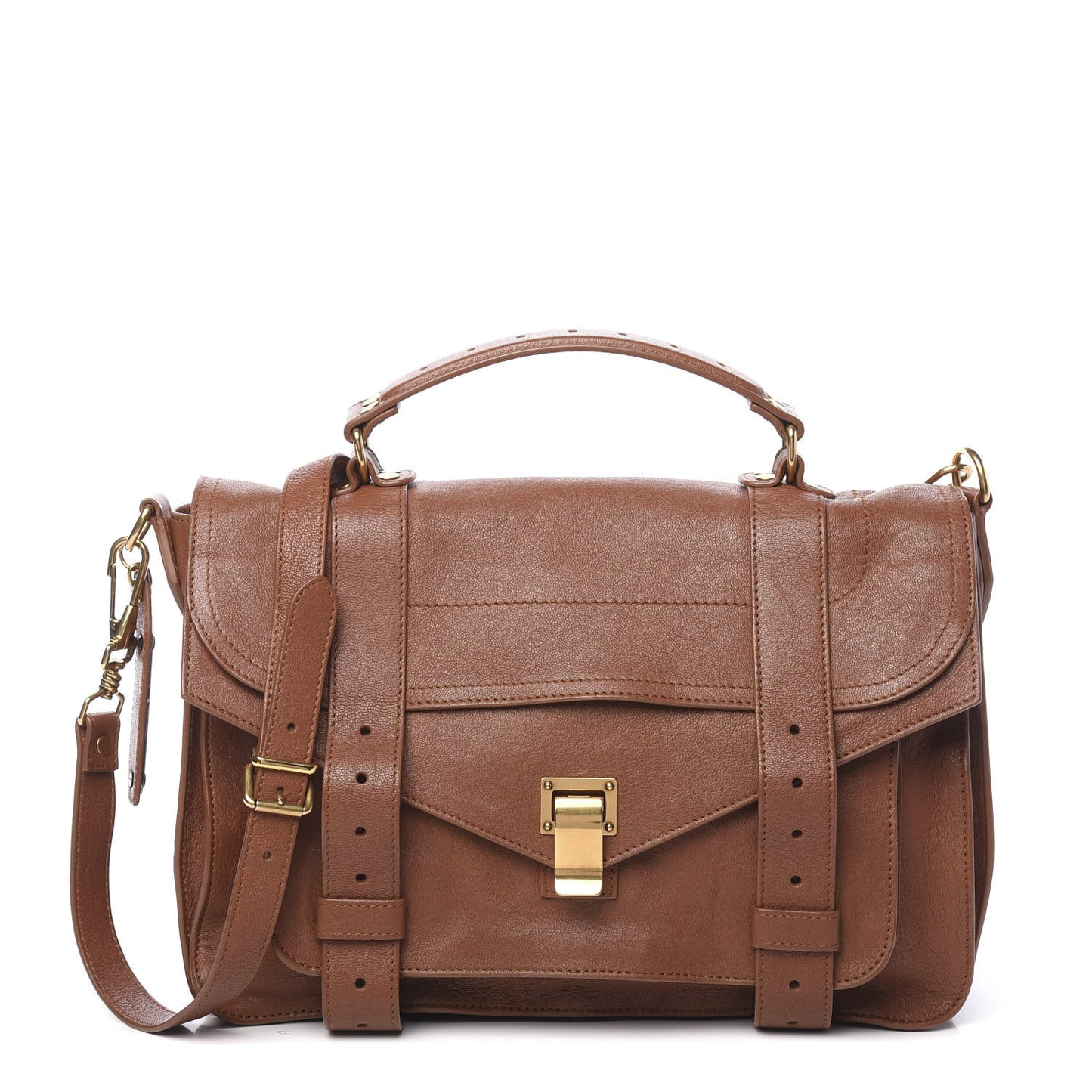 Lambskin Medium PS1 Satchel Saddle