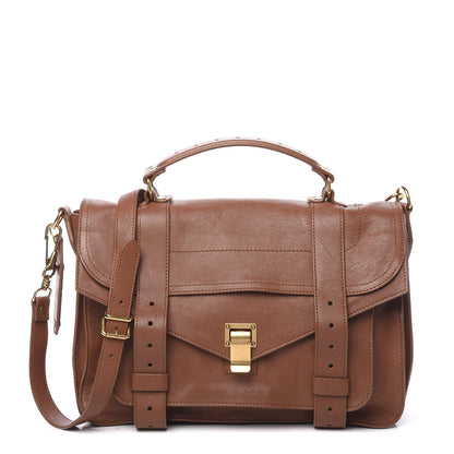 Proenza Schouler Lambskin Medium PS1 Satchel Saddle 1 of 11