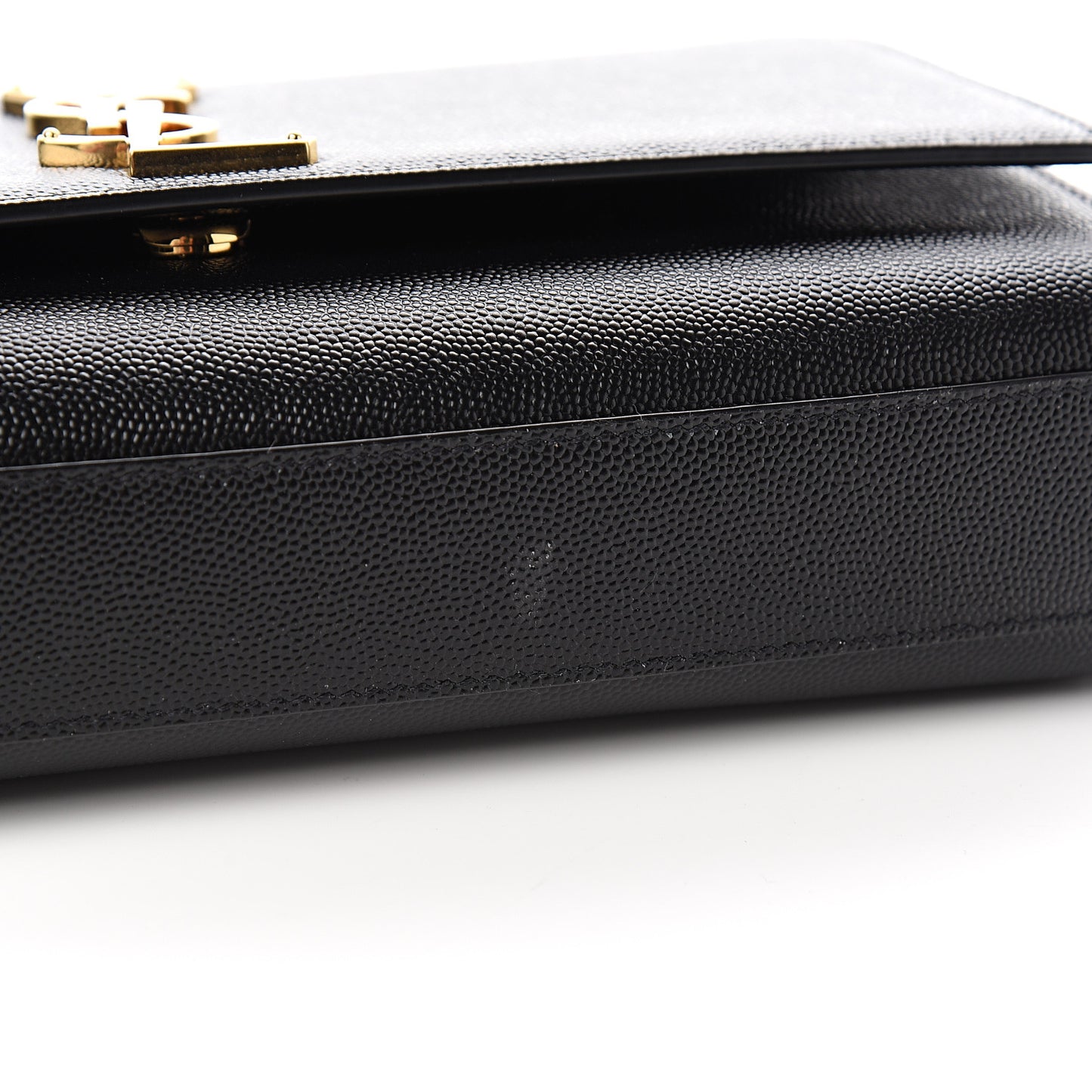 Grain De Poudre Medium Classic Monogram Kate Satchel Black